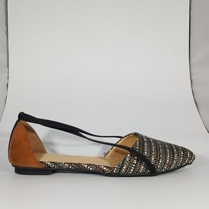 NR Rapisardi Tapestry Detail Diorsay Flat Sandal